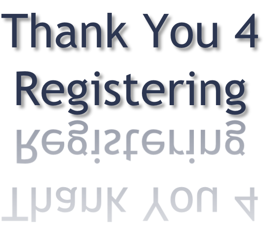 Thank You 4 Registering